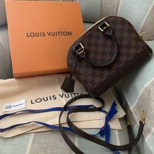 Authentic Louis Vuitton Alma BB Damier Ebene